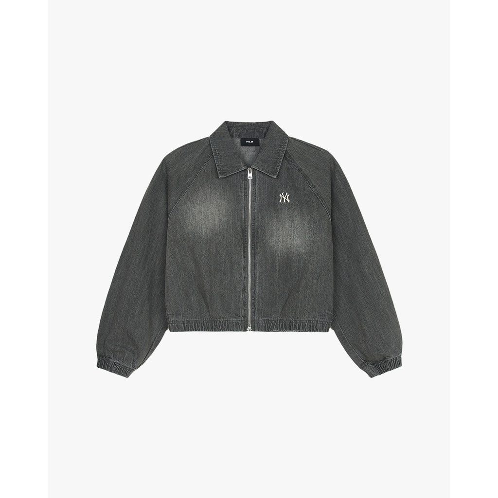 MLB - Áo khoác denim nữ phom croptop Varsity 3FDKV0151-50GRS