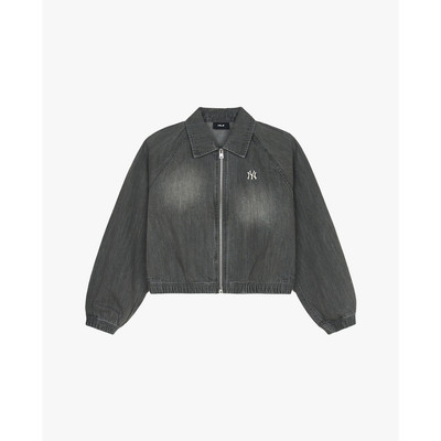 MLB - Áo khoác denim nữ phom croptop Varsity_3FDKV0151-50GRS