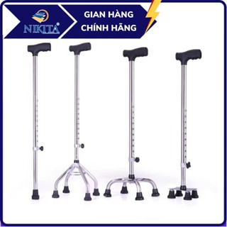  Gậy Tập Đi Chống Trượt Cho Người Già Bệnh Nhân Có Thể Tăng Giảm Chiều Cao - Chính Hãng Nikita 