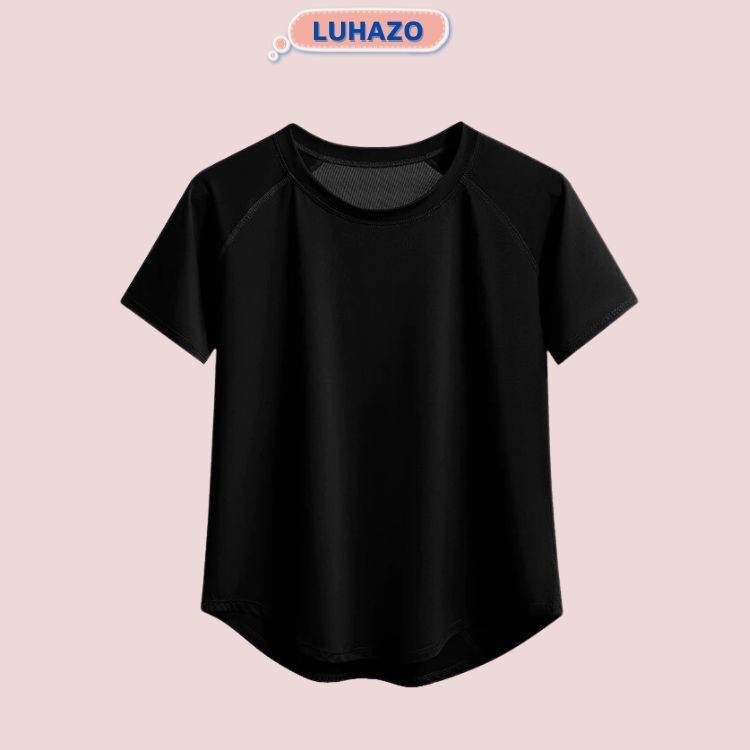 Áo tập gym nữ LUHAZO phối lưới thể dụ thể thao yoga vạt bầu vải co giãn thoải mái thấm hút 4 chiều MD027 D10T4/5