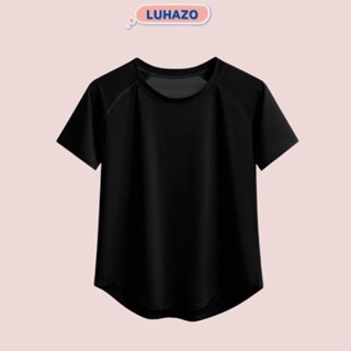 Áo tập gym nữ LUHAZO phối lưới thể dụ thể thao yoga vạt bầu vải co giãn thoải mái thấm hút 4 chiều MD027 D10T4/5