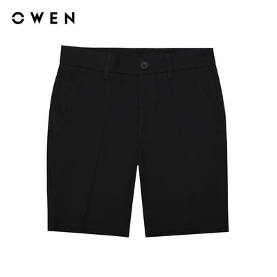 OWEN - Quần short Slim Fit SK231926 màu Đen chất liệu CVC Spandex