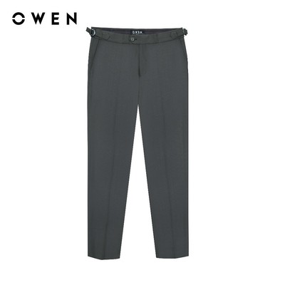 OWEN - Quần tây Tape Fit QT231758 màu Ghi chất liệu Nano