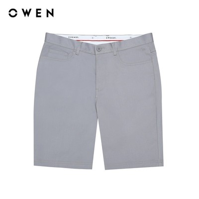 OWEN - Quần short Slim Fit SK241376 màu Xám chất liệu Renu