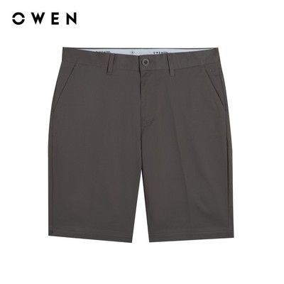 OWEN - Quần short Slim Fit SK241379 màu Nâu chất liệu Renu Polyester-Polyester-Rayon-PU