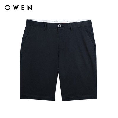 OWEN - Quần short Slim Fit SK241377 màu Đen chất liệu Renu Polyester-Polyester-Rayon-PU