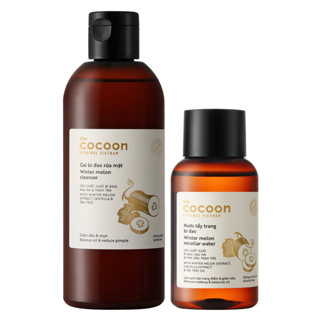 Combo Cocoon Gel Rửa Mặt Bí Đao 310ml & Nước Tẩy Trang Bí Đao 140ml Hasaki Sản Phẩm Chính Hãng