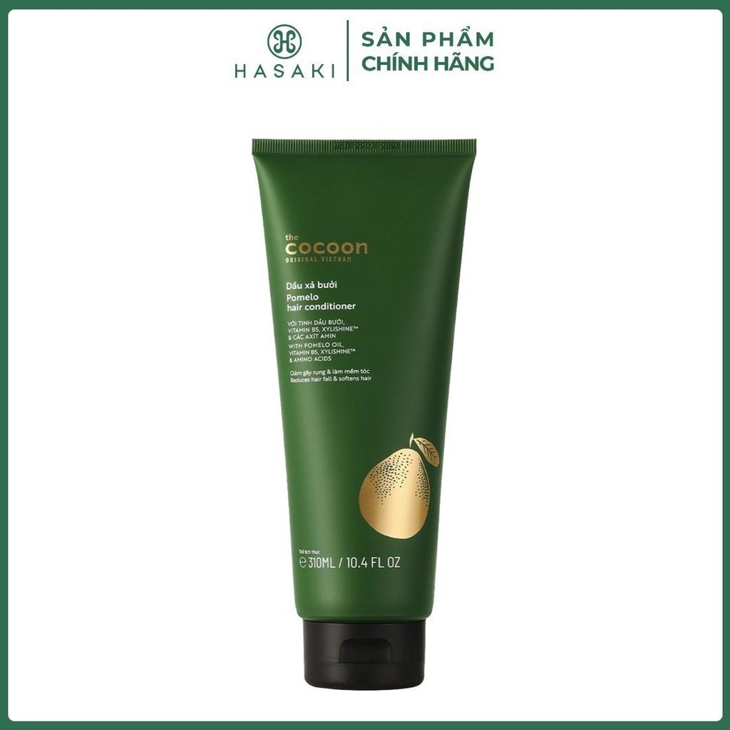 Dầu Xả Bưởi Cocoon Cung Cấp Dưỡng Chất & Độ Ẩm Pomelo Hair Conditioner 310ml Hasaki Chính Hãng