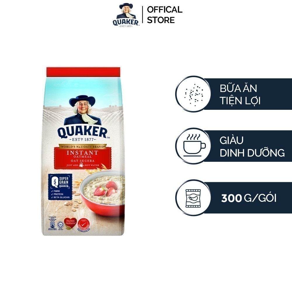 [Mua là có quà] Yến Mạch Ăn Liền Quaker 300g