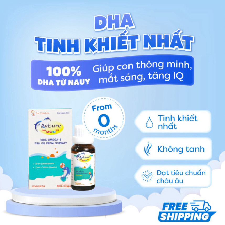 Avisure DHA 15ml DHA tinh khiết cho bé