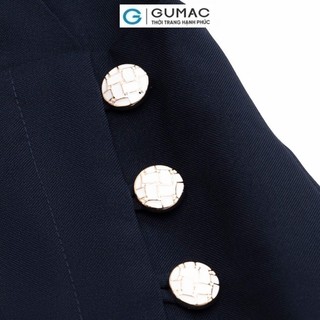 Đầm nữ GUMAC đắp chéo phối nút  DC12081