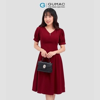 Đầm nữ GUMAC kiểu nút ngọc  DC12070