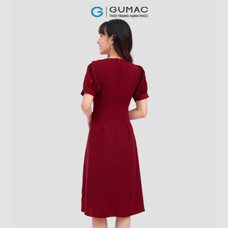 Đầm nữ GUMAC kiểu nút ngọc  DC12070