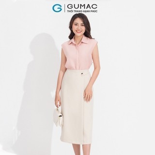 Áo kiểu nữ GUMAC phối bèo  AD05006