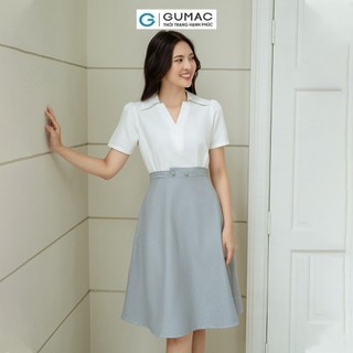 Đầm nữ GUMAC A phối tùng  DD08025