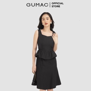 Đầm nữ GUMAC sát nách bèo tùng DB12011 