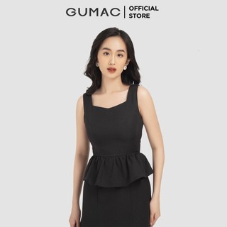 Đầm nữ GUMAC sát nách bèo tùng DB12011 