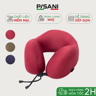 Gối Cổ Chữ U Kê Cổ Du Lịch Văn Phòng TA33217- Vải Poly Và Cotton, Khuy Cài Cố Định