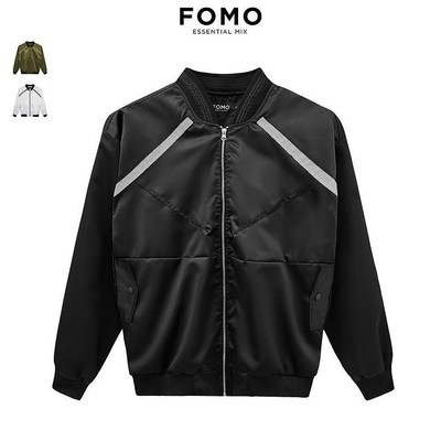 Áo Khoác Bomber FOMO Side Flap Unisex Chất Nỉ AK4P1248