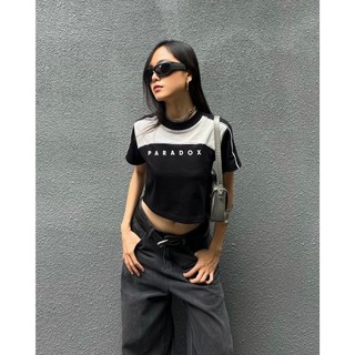 Áo thun croptop Paradox - High-class Coll. - DIM - Đen