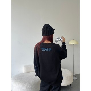 Áo sweater VERTICAL EMBOSSING SWEATER Chất nỉ bông PARADOX ST4P1131