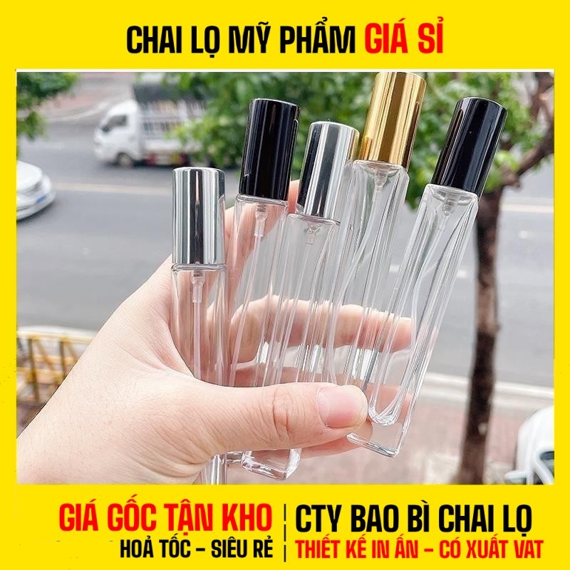 [COMBO 5 CÁI] Chai Lọ Chiết Nước Hoa Thủy Tinh 3ml - 30ml | Lọ Đựng Dầu Thơm, Tinh Dầu, Serum Mini
