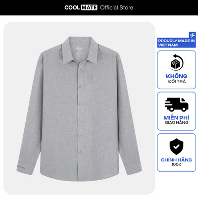 [MUA 2 GIẢM 5%]Áo SƠ MI nam dài tay CaféDriS khử mùi hiệu quả, chống UV, áo đi làm đi chơi dạo phố  Coolmate