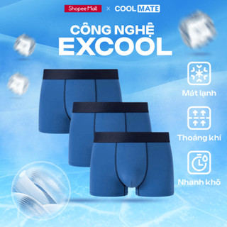 [Outlet - Không đổi trả]Combo 03 Quần lót nam Trunk Excool Function mát lạnh thoáng khí nhanh khô Coolmate