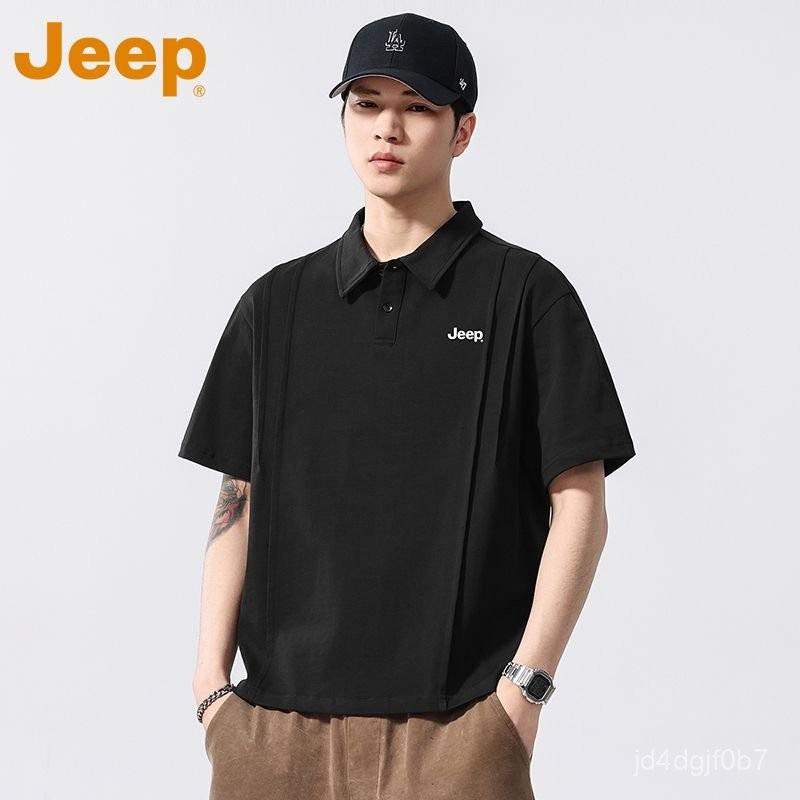 JEEP Áo thun ngắn tay cotton nguyên chất phong cách Mỹ Jeep T Áo Thun Nam2025Áo sơ mi nam tay ngắn m