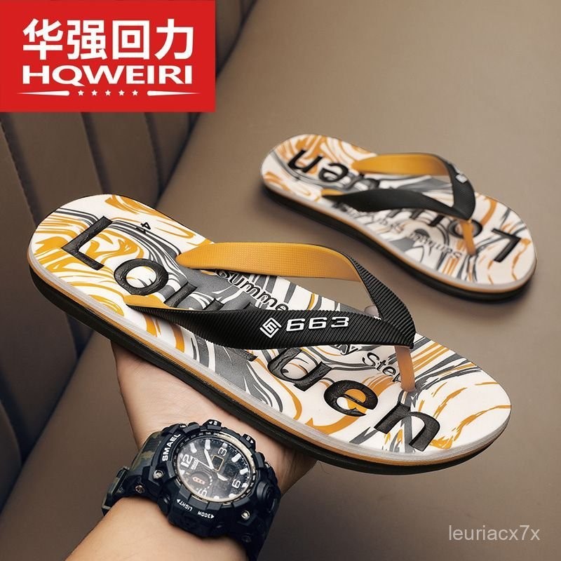 Dép xỏ ngón nam mùa hè đế mềm Huaqiang Warrior thể thao ngoài trời dép xỏ ngón bãi biển Việt Nam