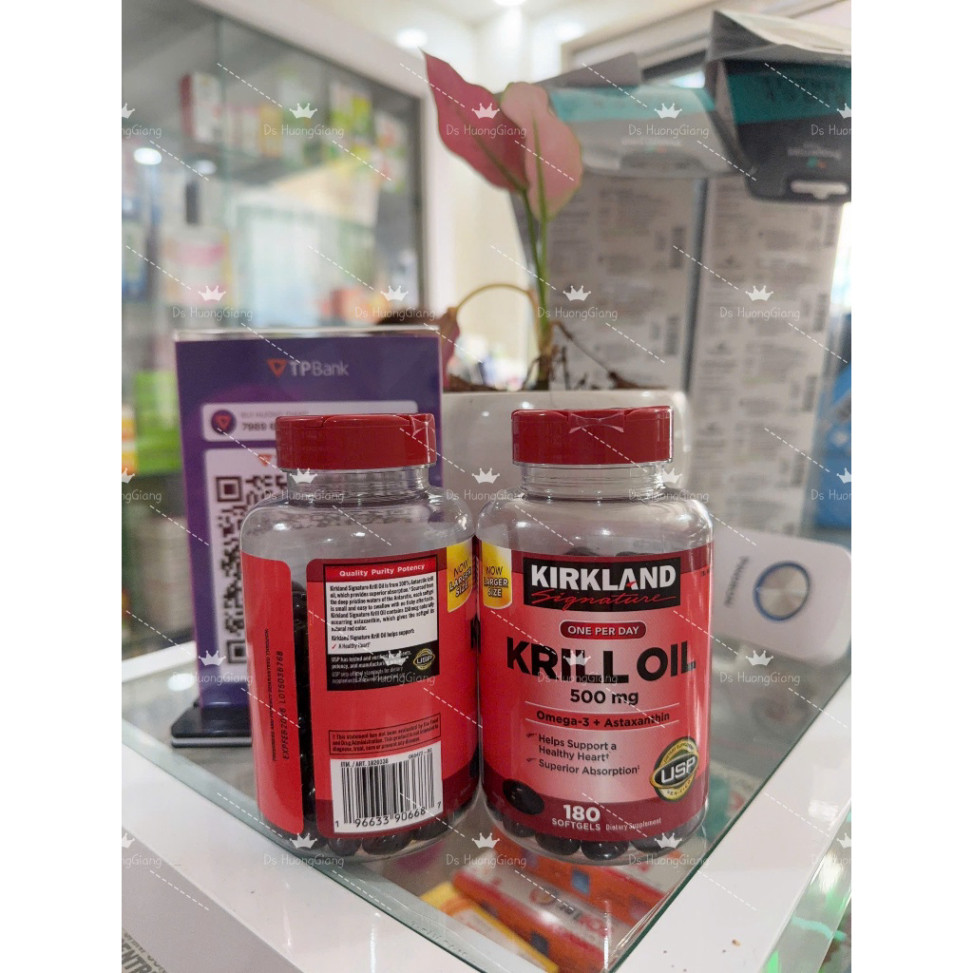 Dầu nhuyễn thể Krill Oil Kirkland 180 viên