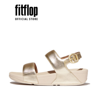 Dép Xăng Đan Nữ FitFlop Da LULU Quai Sau - Platino - FOT - EU4-675