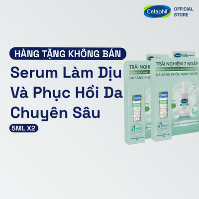 [GIFT] Bộ 02 Tinh chất giúp làm dịu và phục hồi da chuyên sâu Cetaphil Soothing and Comforting Cica Restoring Serum 5ml