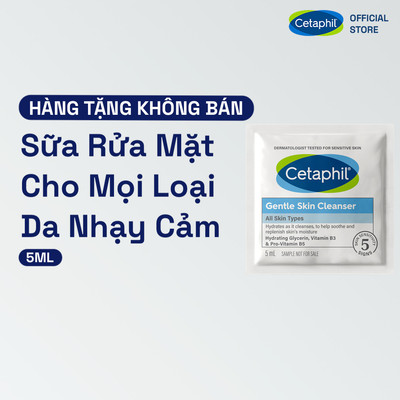 [GIFT] Sữa rửa mặt dịu lành cho da nhạy cảm Cetaphil Gentle Skin Cleanser 5ml