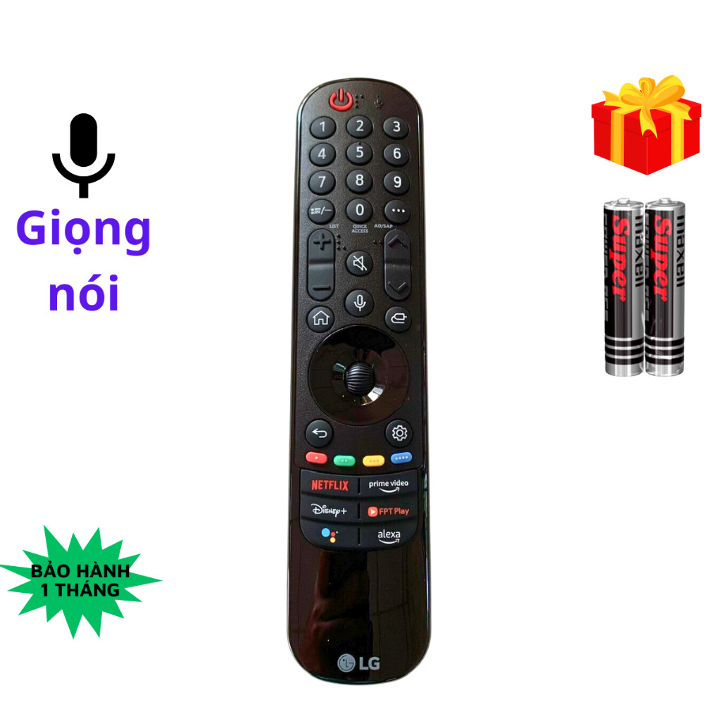 Remote điều khiển tivi LG MR22 Giọng nói - Chuột bay, điều khiển TV LG SMART