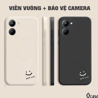 Ốp lưng Realme C33 / Realme 10 / Realme 10 Pro Plus 5G / A96 in hình mặt cười may mắn cạnh viền vuông có bảo vệ camera