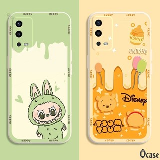 Ốp lưng Oppo A55 Labubu Mèo Vịt cạnh viền vuông có bảo vệ camera