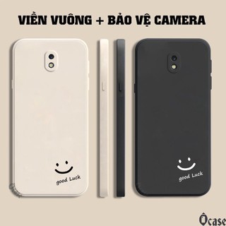 Ốp lưng Samsung J3 Pro / J5 Pro / J7 Pro in hình mặt cười may mắn cạnh viền vuông có bảo vệ camera
