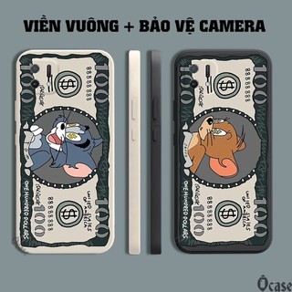Ốp lưng Oppo A16k in hình Mèo và Chuột cạnh viền vuông có bảo vệ camera