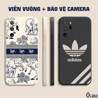 Ốp lưng Samsung Note 20 Ultra in hình gấu  cạnh viền vuông có bảo vệ camera