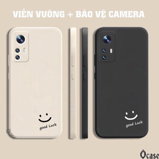 Ốp lưng Xiaomi 12 / 12X / 12 Pro in hình mặt cười may mắn cạnh viền vuông có bảo vệ camera
