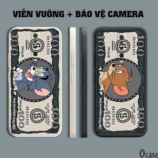 Ốp lưng Xiaomi Redmi K30 in hình Mèo và Chuột cạnh viền vuông có bảo vệ camera