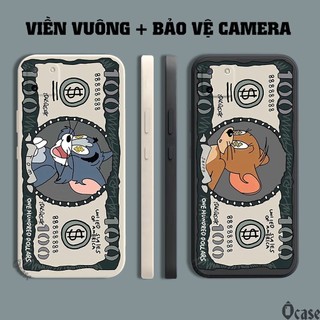 Ốp lưng Realme C11 in hình Mèo và Chuột cạnh viền vuông có bảo vệ camera