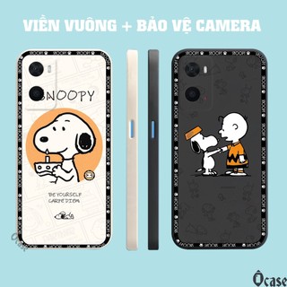 Ốp lưng Oppo A36 / A76 in hình chú chó dễ thương cạnh viền vuông có bảo vệ camera