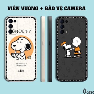 Ốp lưng Oppo Reno 5 / 5 Pro / FIND X3 LITE in hình chú chó dễ thương cạnh viền vuông có bảo vệ camera