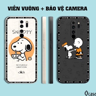 Ốp lưng Xiaomi Redmi Note 8 Pro / Redmi 9 in hình chú chó dễ thương cạnh viền vuông có bảo vệ camera