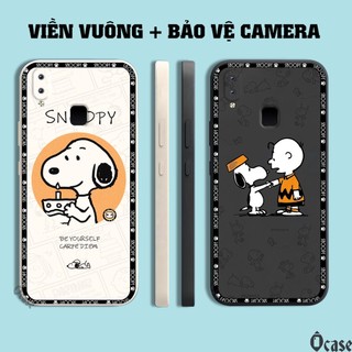 Ốp lưng Vivo Y91 / Y91i / Y93 / Y95 / U1 in hình chú chó dễ thương cạnh viền vuông có bảo vệ camera