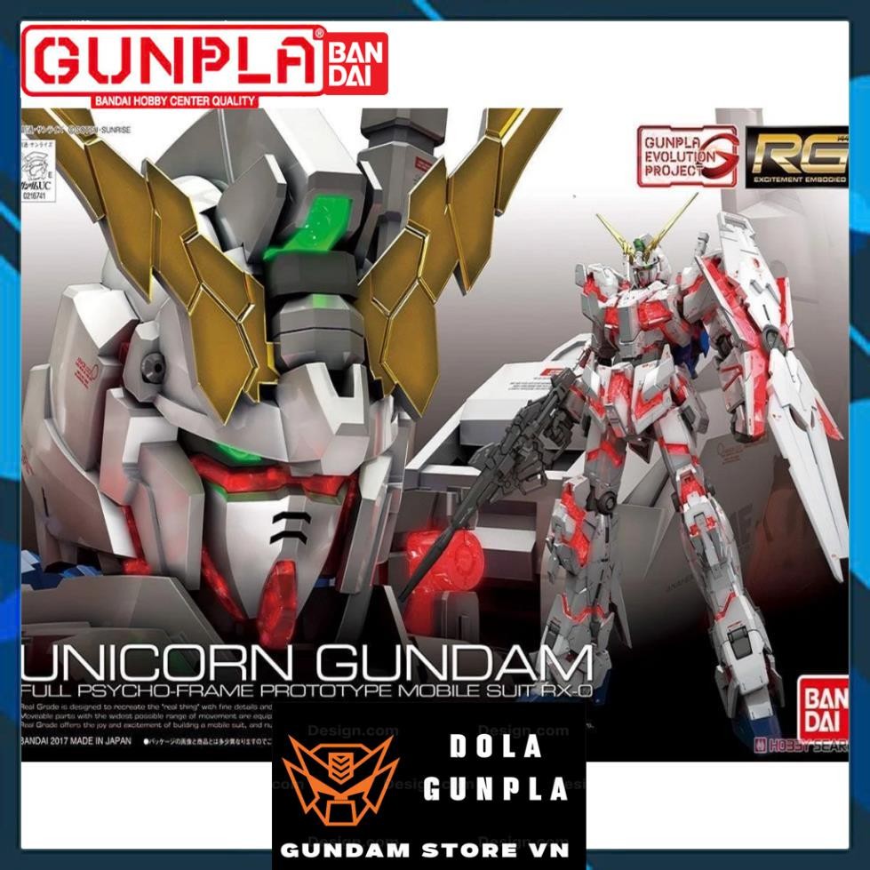(Bandai) Mô Hình Lắp Ráp RG 1/144 UNICORN GUNDAM (BanDai)