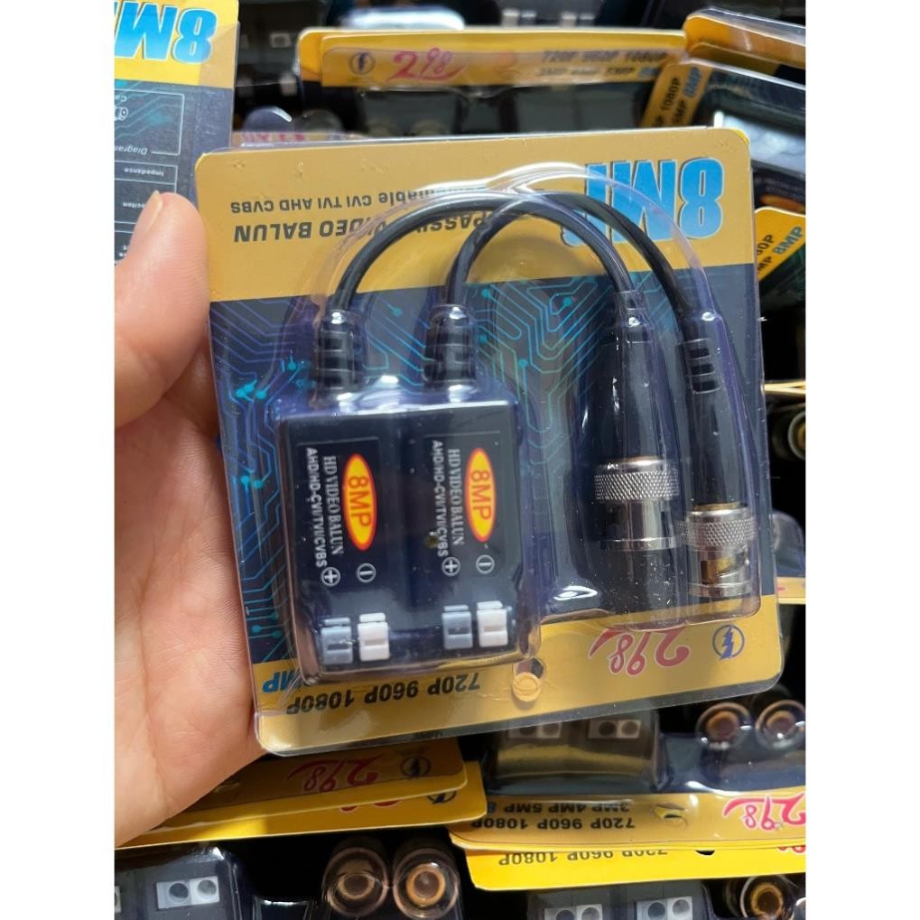 Balun camera màu vàng 8mp nút nhấn loại tốt/VIDEO BALUN BẤM 8MB siêu xịn.