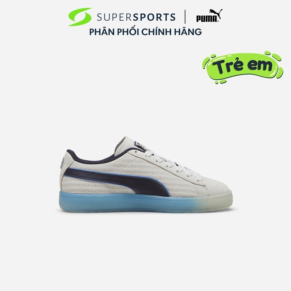 Giày Sneaker Trẻ Em Puma Suede Playstation Jr Glacial - Xám - 39665501
